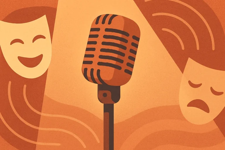 Editorial illustration for a roundup of the online discussion about Dave Chappelle's Comedy and Influence