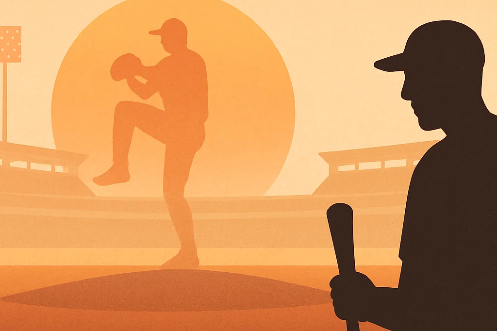 Editorial illustration for a roundup of the online discussion about Justin Verlander's Final MLB Start and Trea Turner's Season
