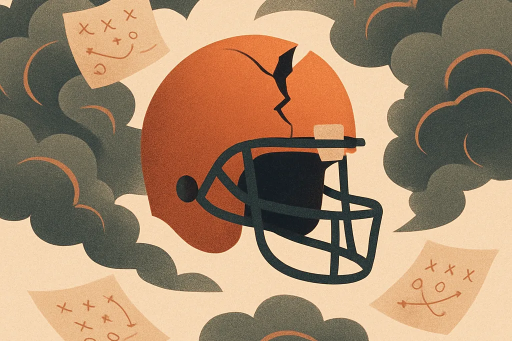 Editorial illustration for a roundup of the online discussion about Green Bay Packers 2026 Season Struggles